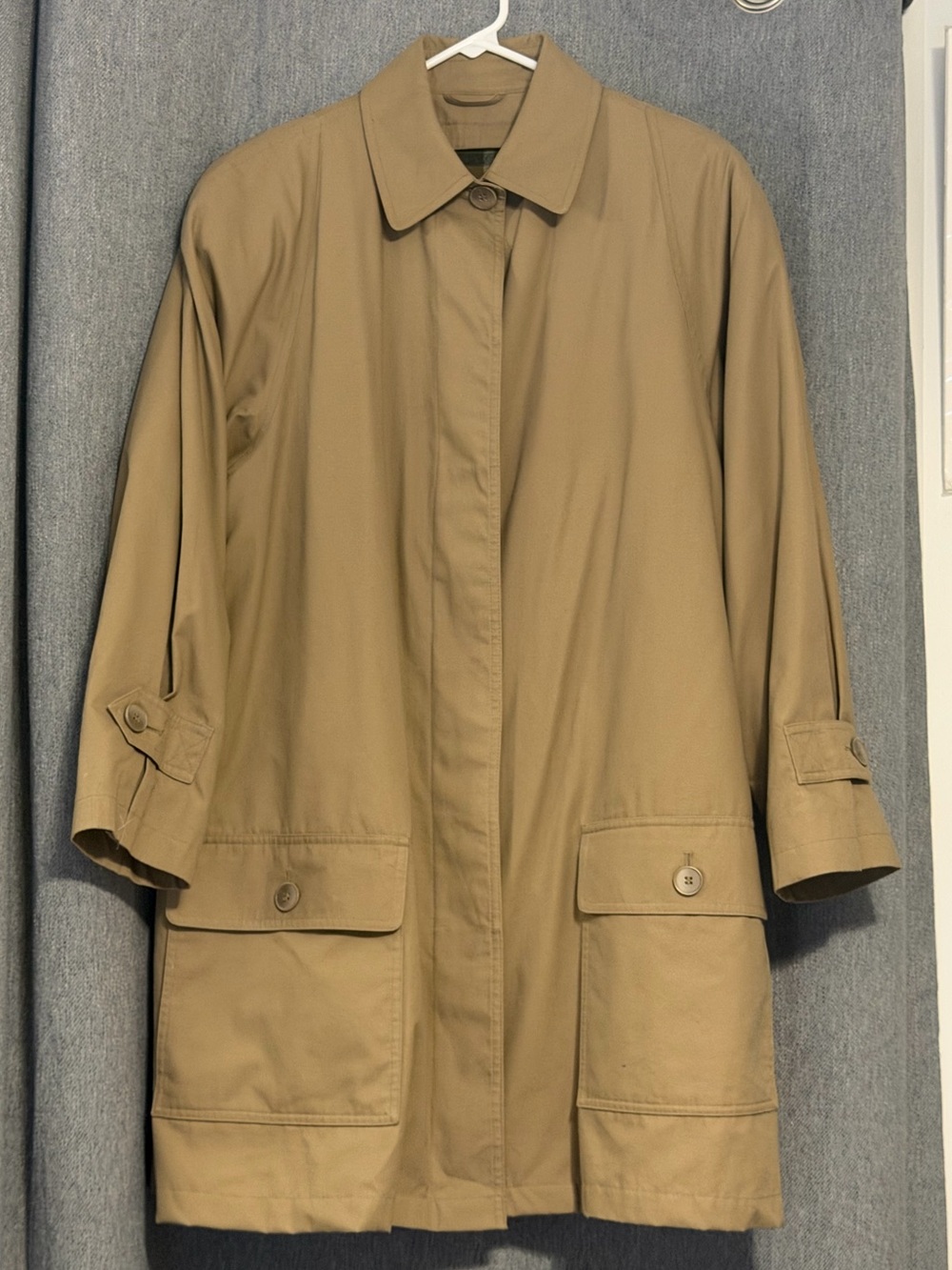 Vintage London Fog Limited Edition Classic Tan Plaid Trench Coat W 14 Petite